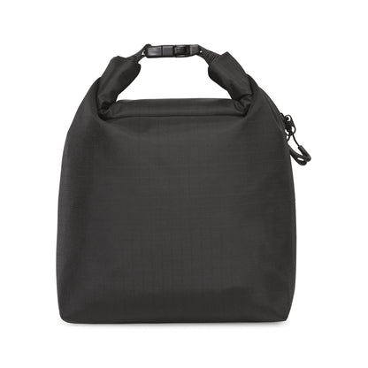 Black Remmy Wipeable Roll Top Pouch