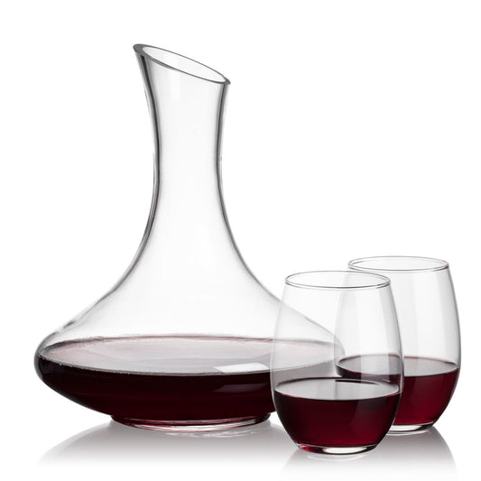 Kanata Carafe & Stanford Stemless Wine