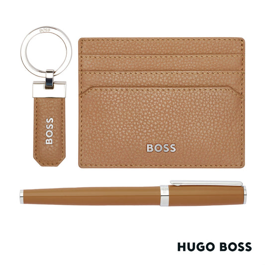Hugo Boss® Fountain Pen, Key Ring & Card Holder Set