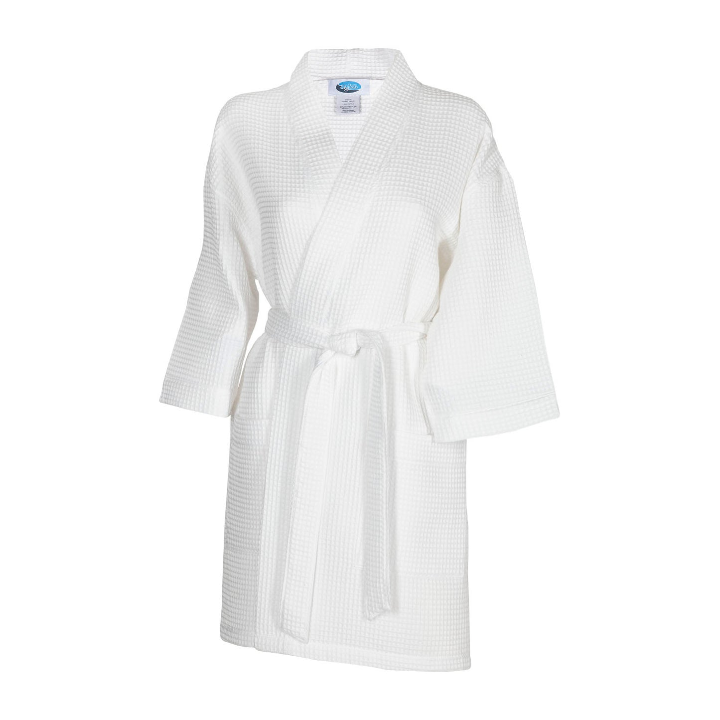 Thigh Length Waffle Weave Kimono Robe XXL Size