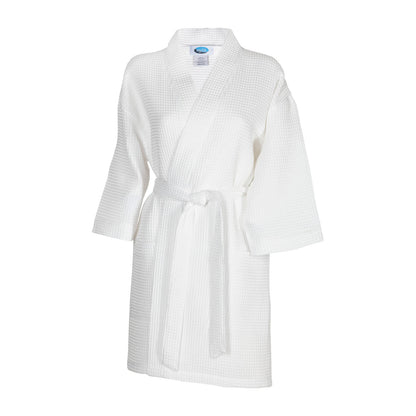 Thigh Length Waffle Weave Kimono Robe XXL Size