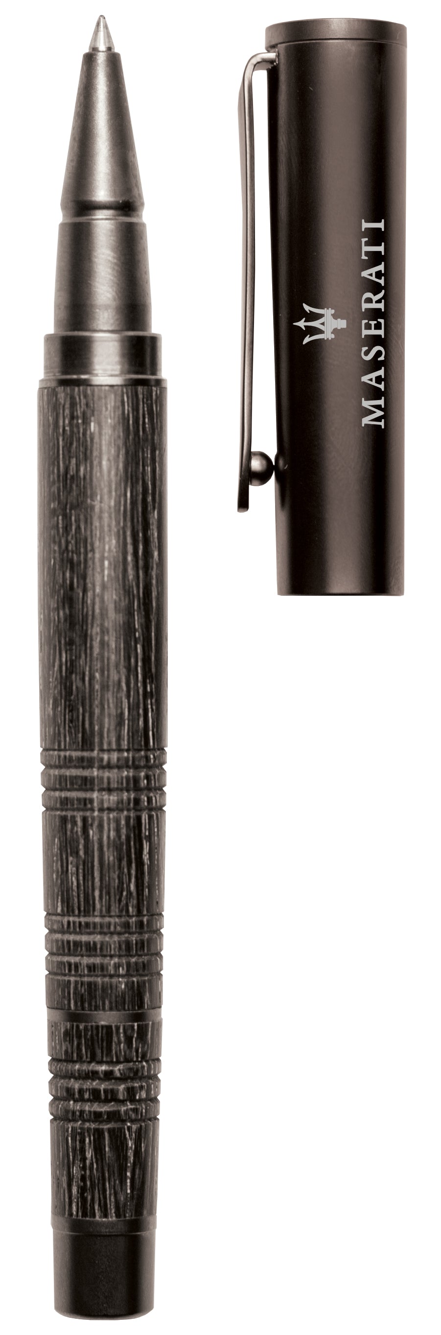 Imperor Stylish Wood barrel and metallic Snap off Cap Action Roller Ball Pen