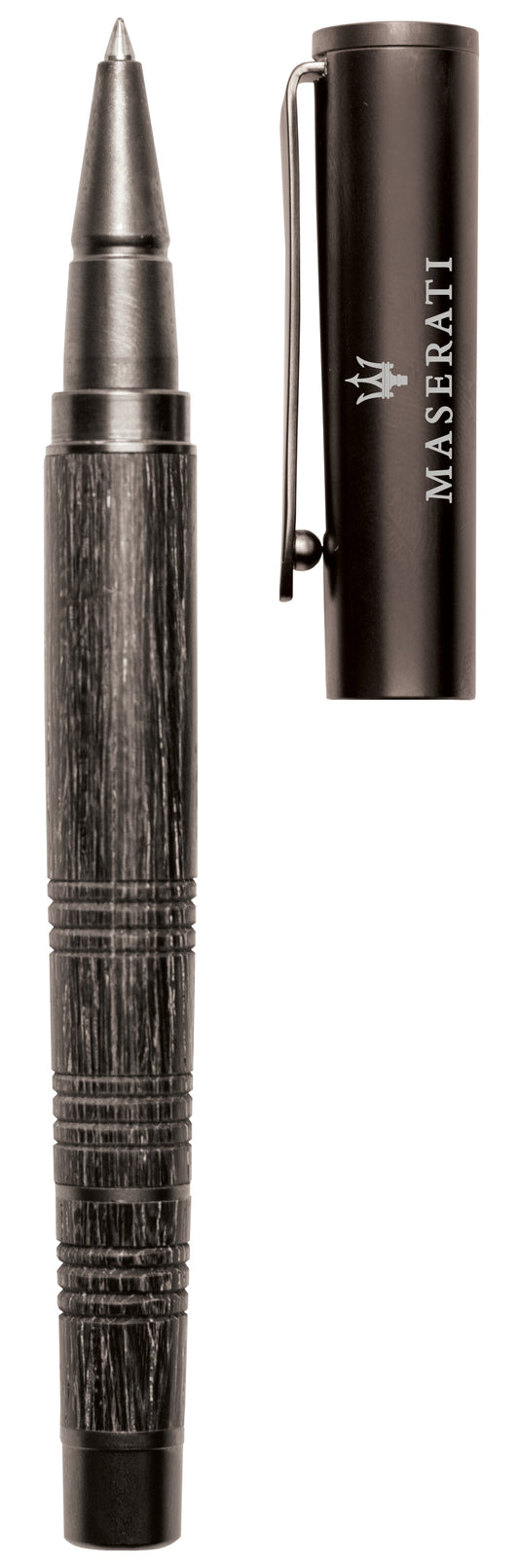Imperor Stylish Wood barrel and metallic Snap off Cap Action Roller Ball Pen