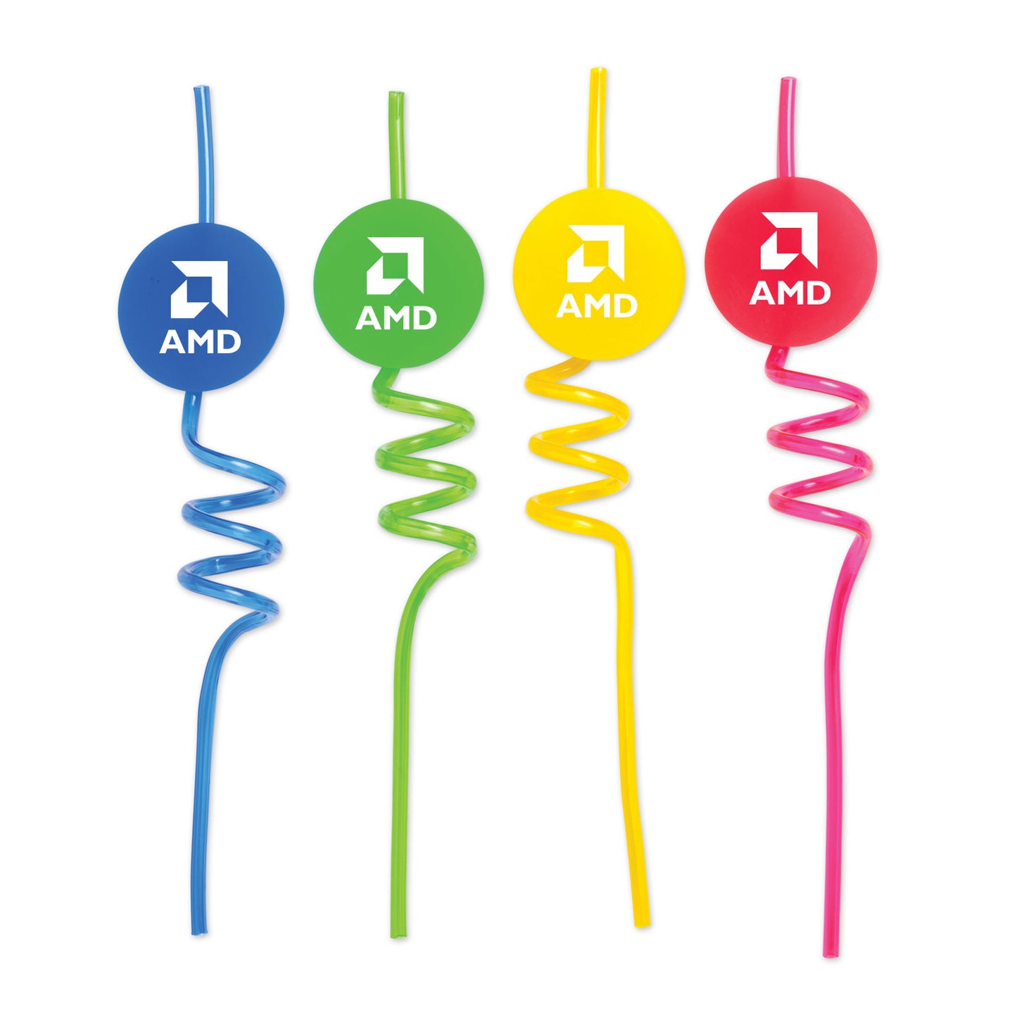 Assorted Silly Straws w/ Medallion