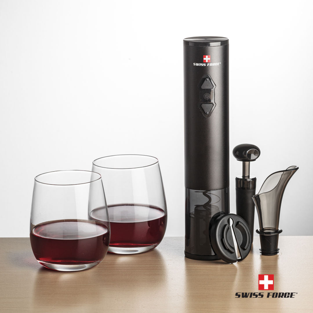Swiss Force® Opener Set & Crestview Stemless Wine