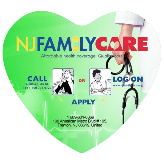 6" x 5-1/2" "Washoe Heart" Recycled RPET Full Color Import Air Ship Microfiber Cloth & Screen