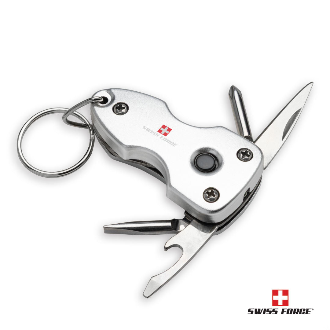 Swiss Force® Wildcub Multi-Tool & Flashlight Keyring