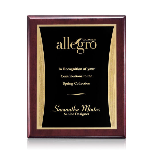 Oakleigh/Showtime Plaque - Rosewood/Black