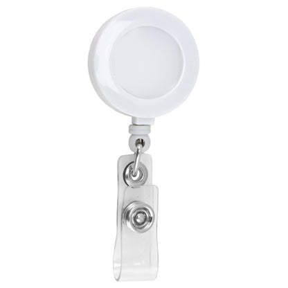 "Lorain VL" 30” Cord Round Retractable Badge Reel and Badge Holder with Metal Slip Clip Attachment