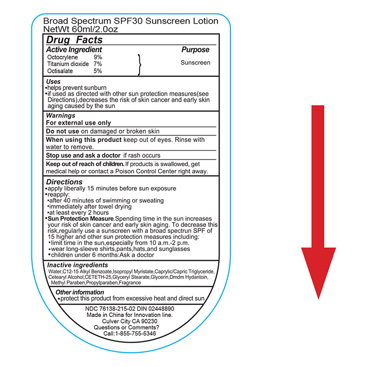 2.0 oz Broad Spectrum SPF 30 Sunscreen Lotion in Solid White Carabiner Tottle