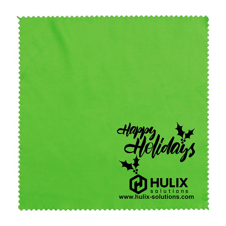 "ONECLEANSCREEN" 6" X 6" 100% Microfiber Recycled RPET Polyester Cleaning Cloth & Screen Cleaner