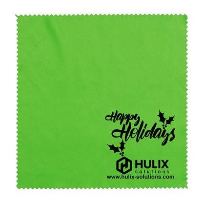 "ONECLEANSCREEN" 6" X 6" 100% Microfiber Recycled RPET Polyester Cleaning Cloth & Screen Cleaner