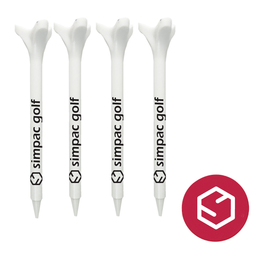 4 - 2-3/4" Bio-Composite Golf Tees with 1 Ball Marker