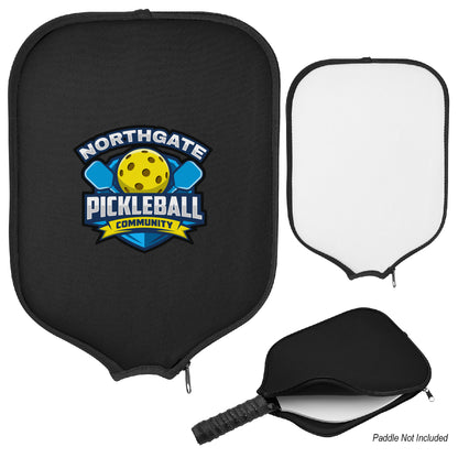 BLACK WITH BLACK Pickleball Paddle Cover