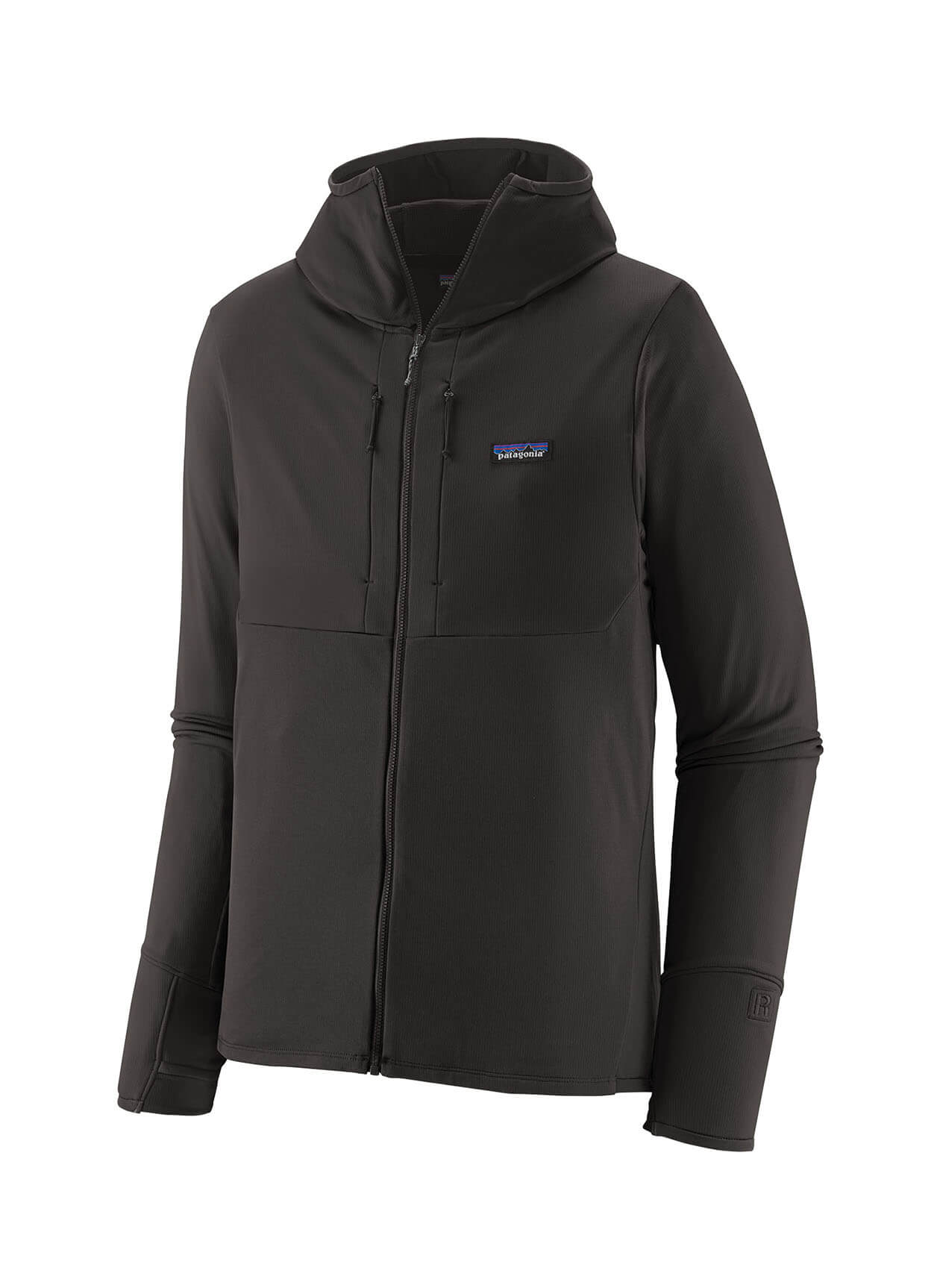 Patagonia Men's R1 Thermal Full-Zip Hoody - Black - XS