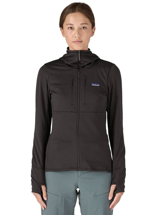 Patagonia Women's R1 Thermal Full-Zip Hoody - Black - XXS