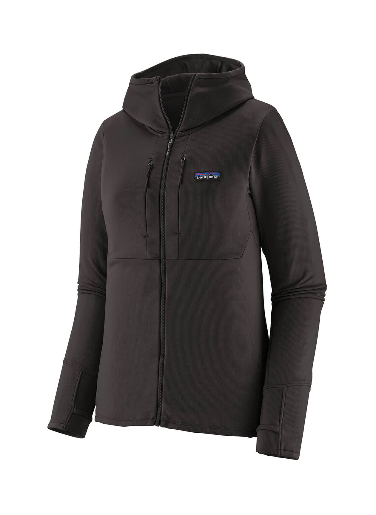 Patagonia Women's R1 Thermal Full-Zip Hoody - Black - XXS