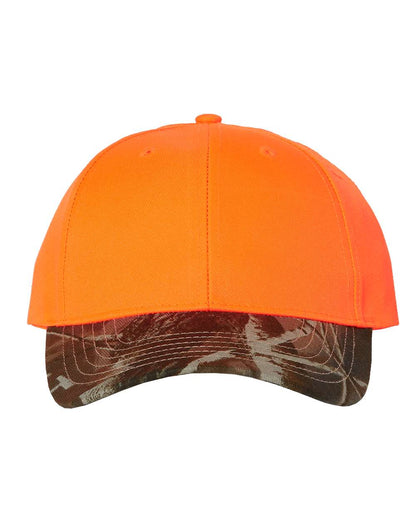 Solid Crown with Camo Bill Cap - LC25