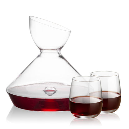 Woodbury Carafe & Crestview Stemless Wine