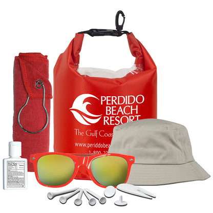 "FAIRWAY GOLF KIT" 13 Piece Golf Kit in Deluxe Dry Bag