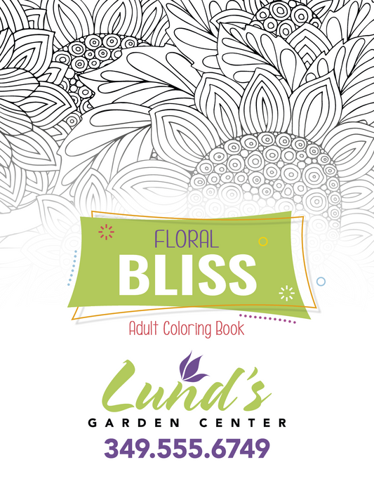 Good Value™ Floral Bliss Adult Coloring Book