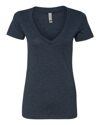 Women’s CVC Deep V-Neck T-Shirt - 6640