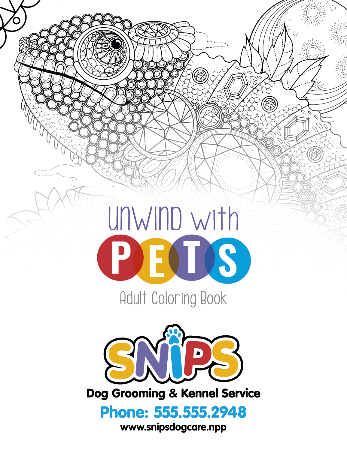 Good Value™ Unwind with Pets Adult Coloring Book