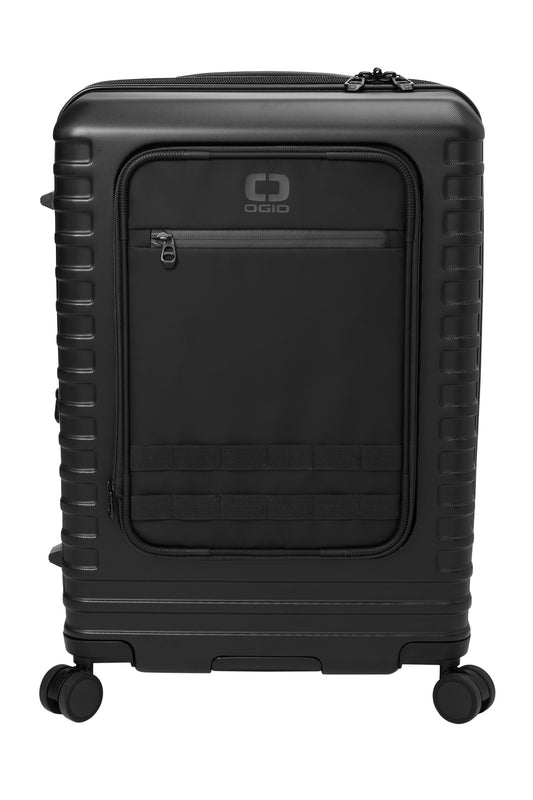 Front View of Blacktop OGIO Utilitarian Medium Checked Spinner 413012