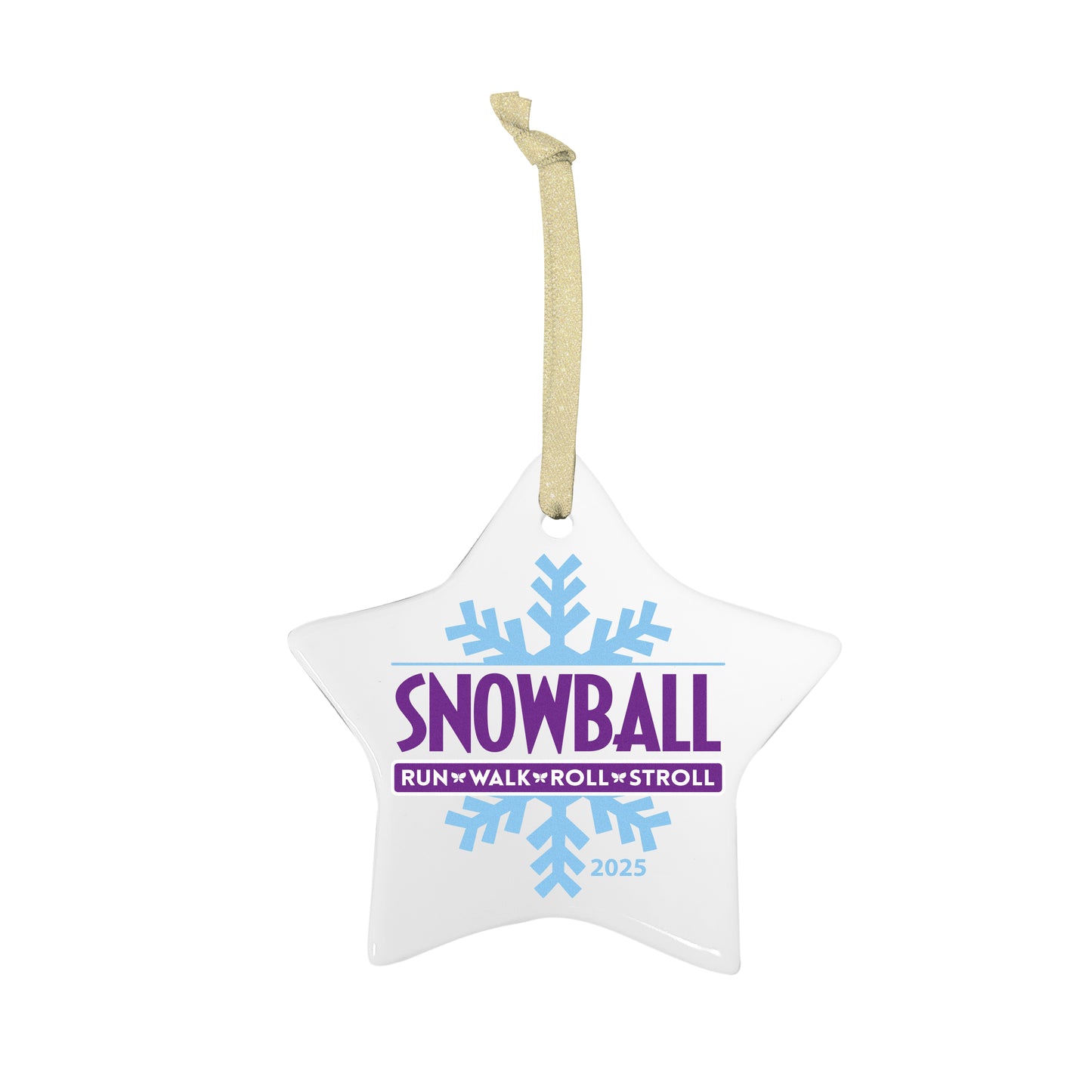 Star Ceramic Holiday Ornament