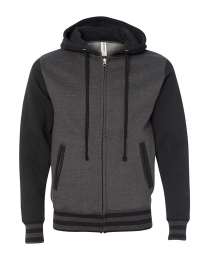 Unisex Heavyweight Varsity Full-Zip Hooded Sweatshirt - IND45UVZ