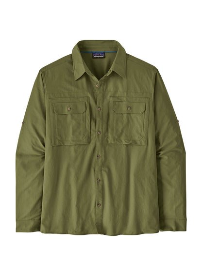 Patagonia Men's Self Guided Long-Sleeve Sun Shirt - Crisp Grey - SM