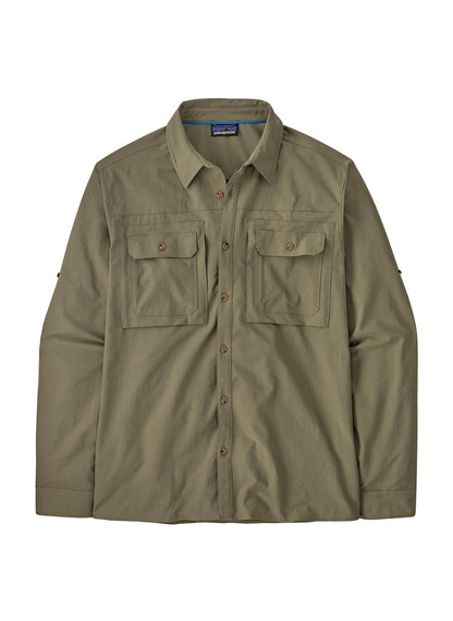 Patagonia Men's Self Guided Long-Sleeve Sun Shirt - Crisp Grey - XS