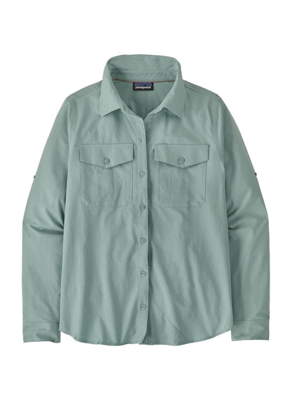 Patagonia Women's Long Sleeve Self Guided Sun Shirt - Thermal Blue - XXS