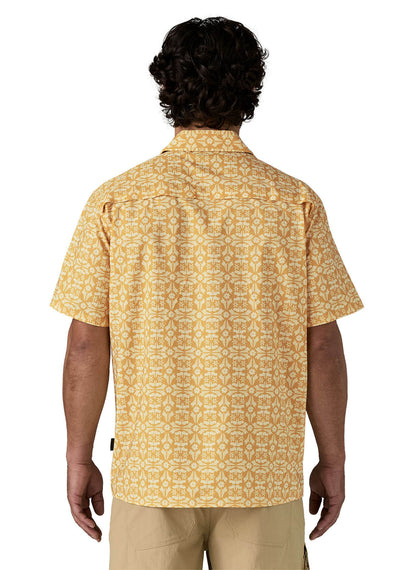 Patagonia Men's Self Guided Short-Sleeve Sun Shirt - Marmot Field: Beeswax Tan - XS