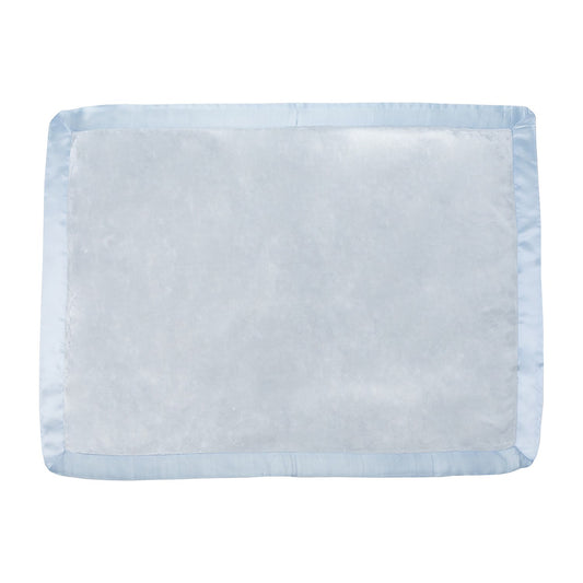 Satin Trim Tahoe Microfleece Baby Blanket