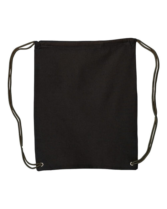 Canvas Drawstring Backpack - 8875