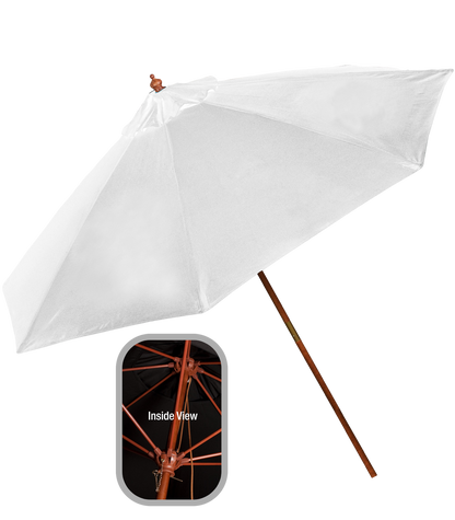 9' Wooden Market Umbrella