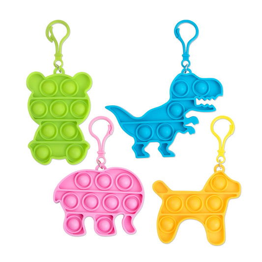 Assorted Popper Toy Keychain Assortment