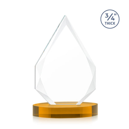 Hawthorne Award on Alberton Base - Amber