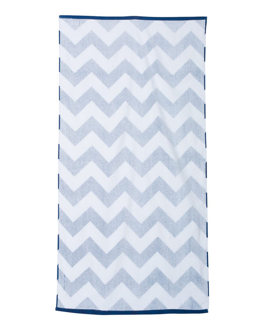 Chevron Velour Beach Towel - C3060X