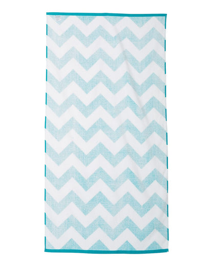 Chevron Velour Beach Towel - C3060X
