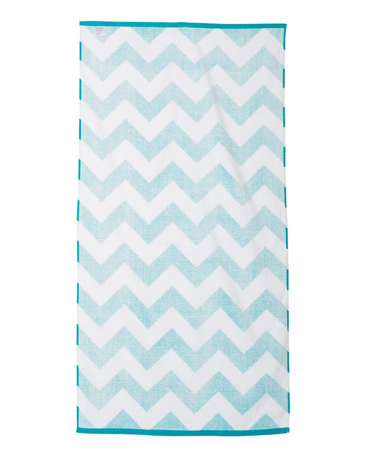 Chevron Velour Beach Towel - C3060X
