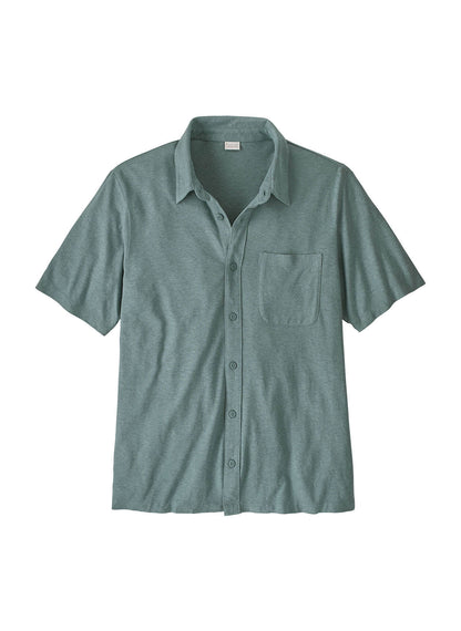 Patagonia Men's Trail Harbor Button Down Knit Shirt - Blue Sage - XS