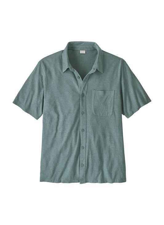 Patagonia Men's Trail Harbor Button Down Knit Shirt - Blue Sage - XS
