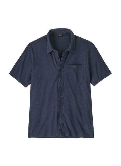 Patagonia Men's Trail Harbor Button Down Knit Shirt - Blue Sage - XS