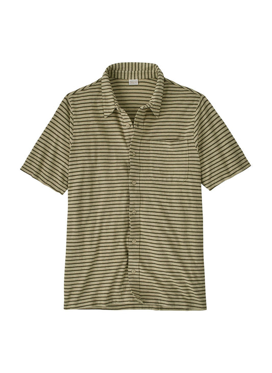 Patagonia Men's Trail Harbor Button Down Knit Shirt - Blue Sage - XS