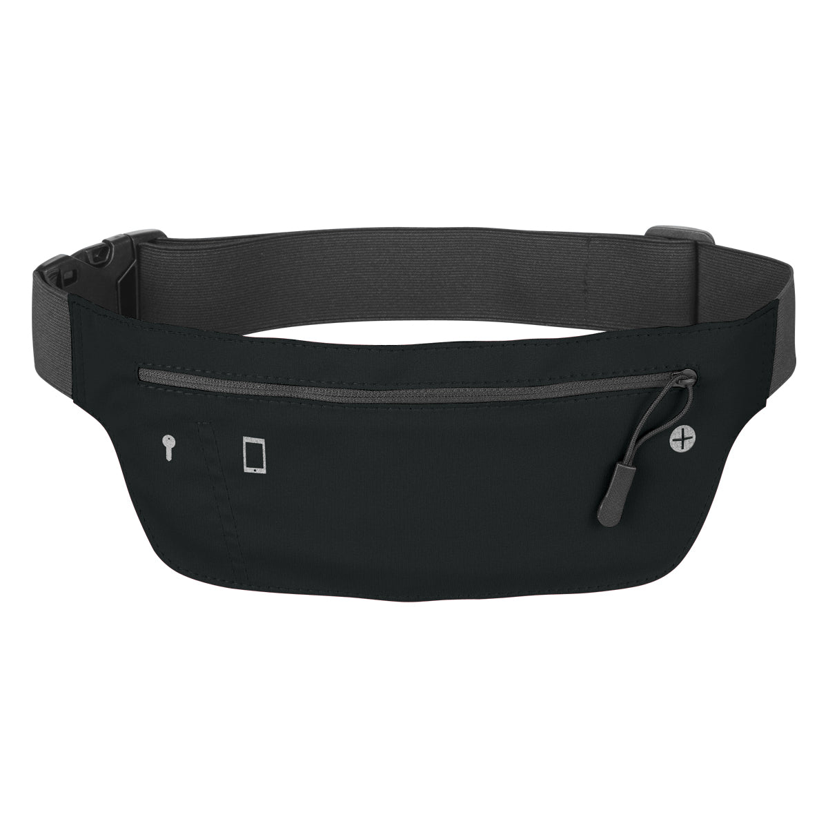 BLACK Running Belt Fanny Pack