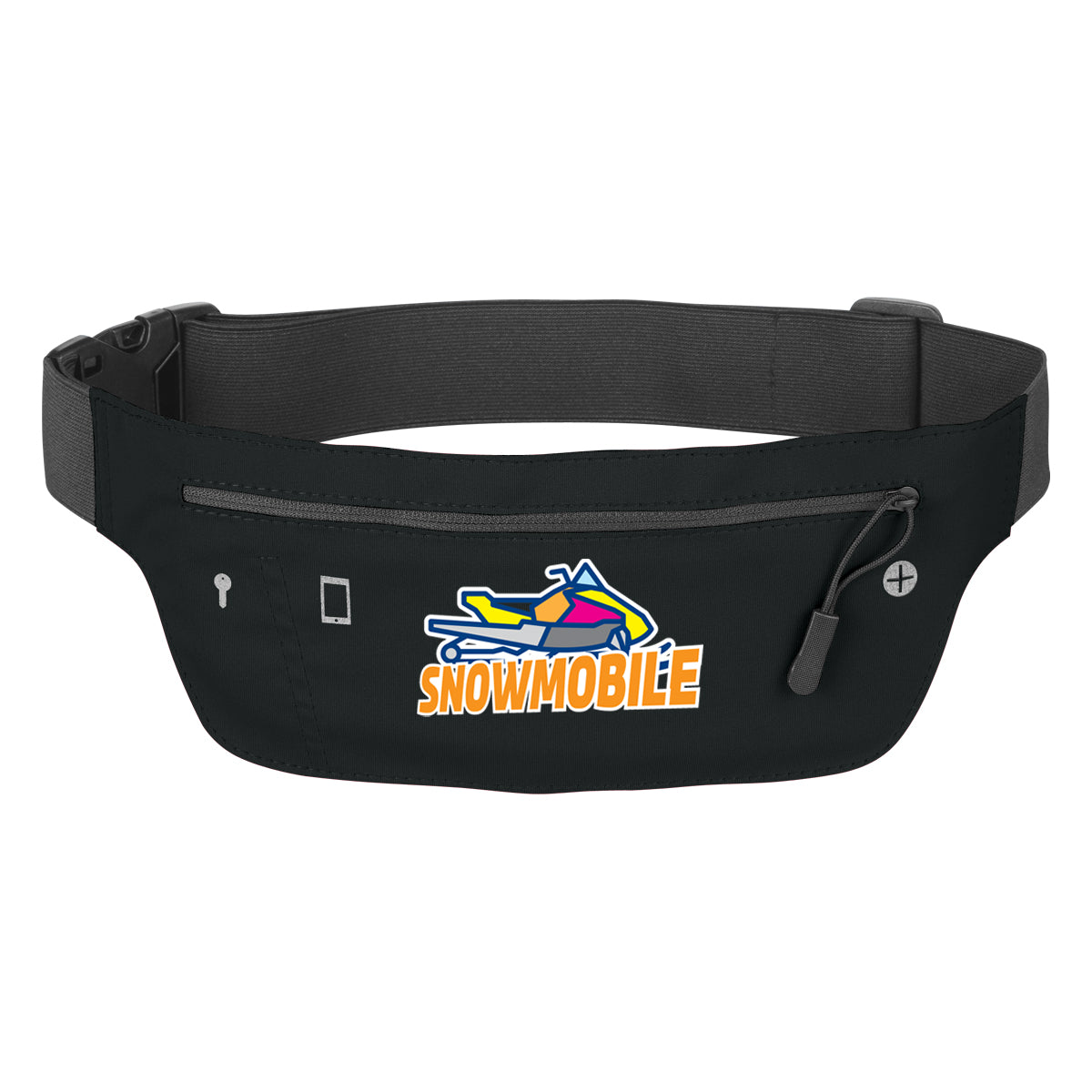 BLACK Running Belt Fanny Pack