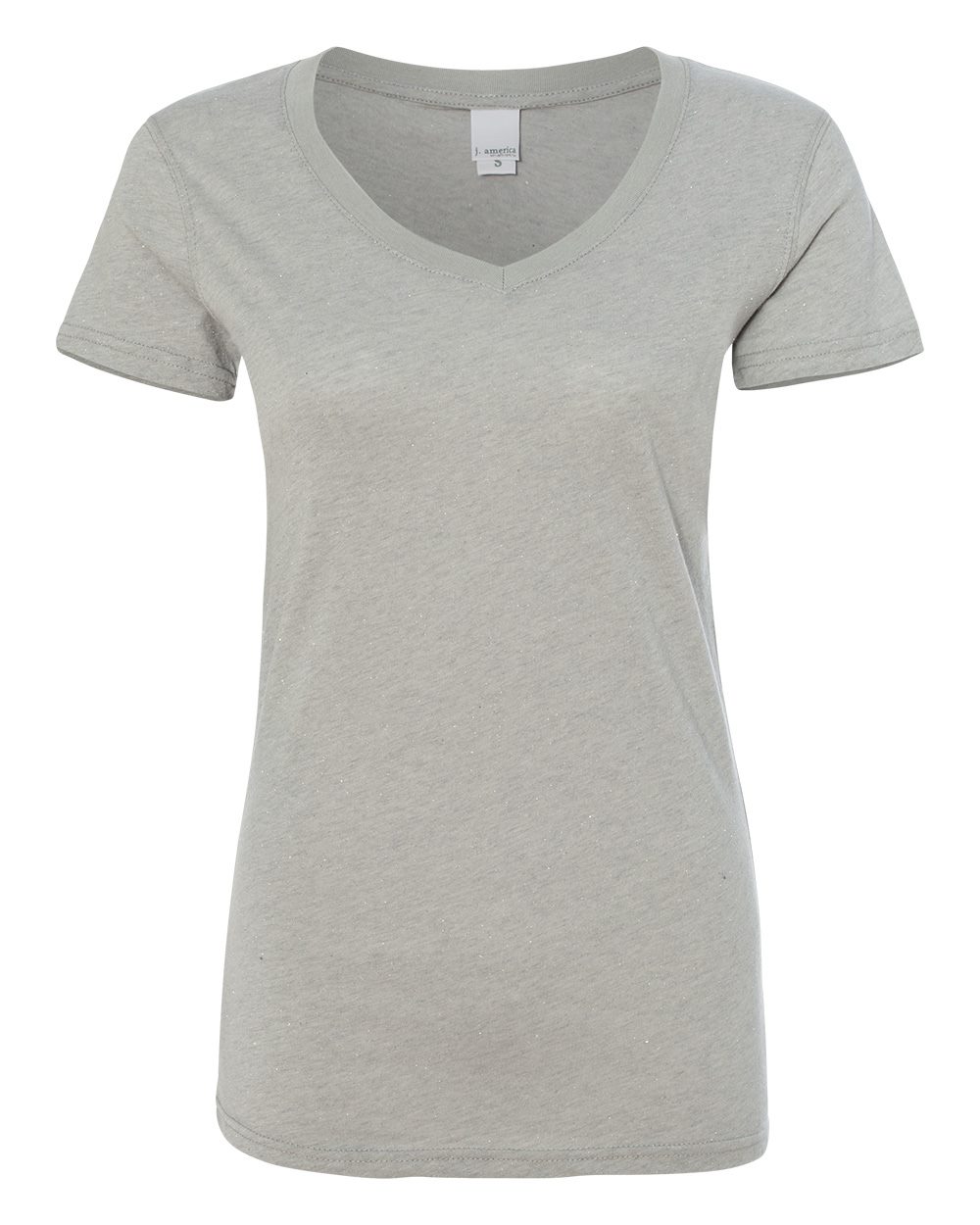 Women’s Glitter V-Neck T-Shirt - 8136