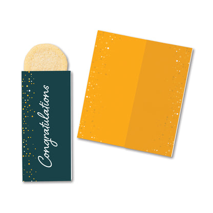 One Color Foil-Stamped Stock Congratulations Sweeter Cards with Sugar Cookies